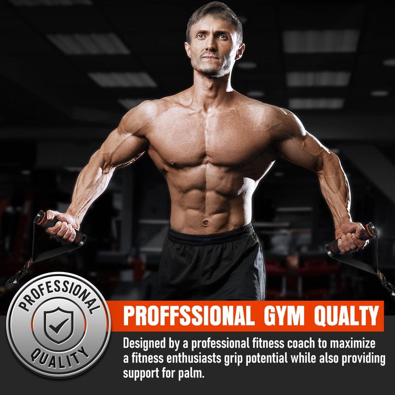 Heavy Duty Exercise Handles, Gym Cable Handles for Cable Machine