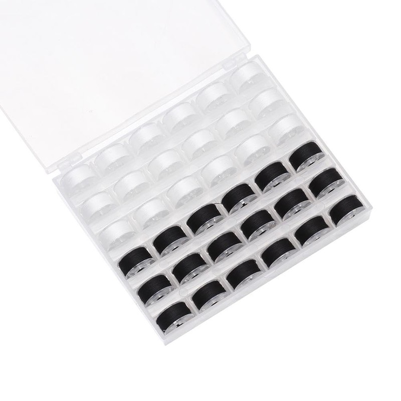 YYlingx 72 PCS Bobbins and Sewing Threads with Storage Box