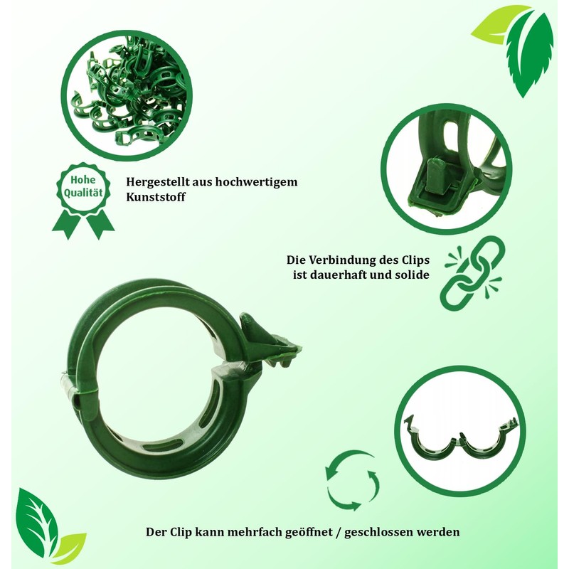 ARPON Plant Clips Professional Plant Support Accessories Multiuse Plant Support