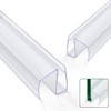 Shower Door Bottom Seal Strips 2PCS, 36 Inch Length PVC