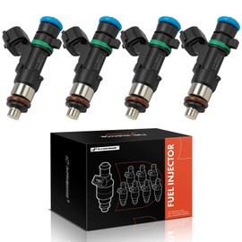 A-Premium Set of 4 Fuel Injectors Compatible with Nissan Altima 2007-2013, Sentra 2007-2012, Rogue 2008-2013, Rogue Select 2014-2015, 2.5L, Replace# 0280158130