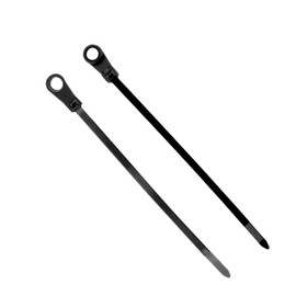 100 Nylon Cable Wire Zip Ties Mounting Hole Nail Screw 40 LBS 6" Inch Black