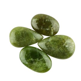 CRYSTALIS Wholesale 4pcs Natural Vessonite OR Vesuvianite Loose Gemstone Bulk Cabochons Jewelry Making Supply, Chakra Healing Polished Stones, Wire Wrapping, DIY, Gem Collection