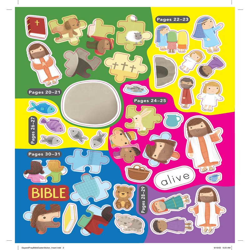 Say and Pray Bible Easter Sticker and Activity Book