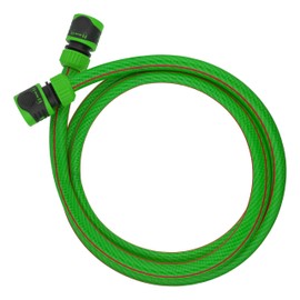 Garden/Patio Shorter Lengths of Garden Watering Hose + Lock ON Universal Size connectors,up to 10m Length,Premium 6 Layer Kink Resistant hosepipe (5m)