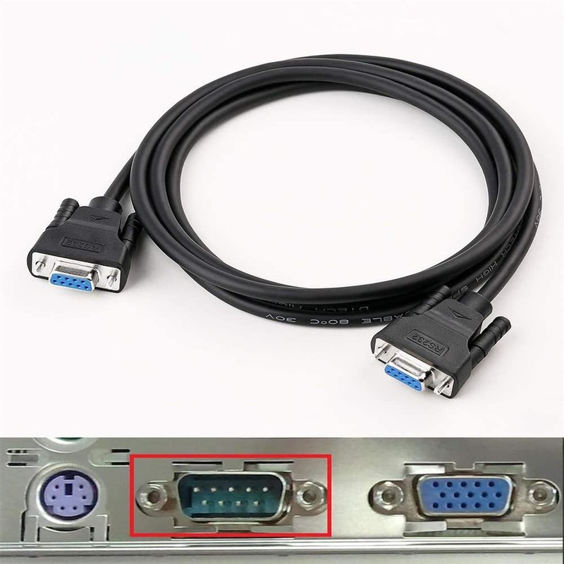 DTECH DB9 RS232 Serial Cable Female to Female Zero Modem