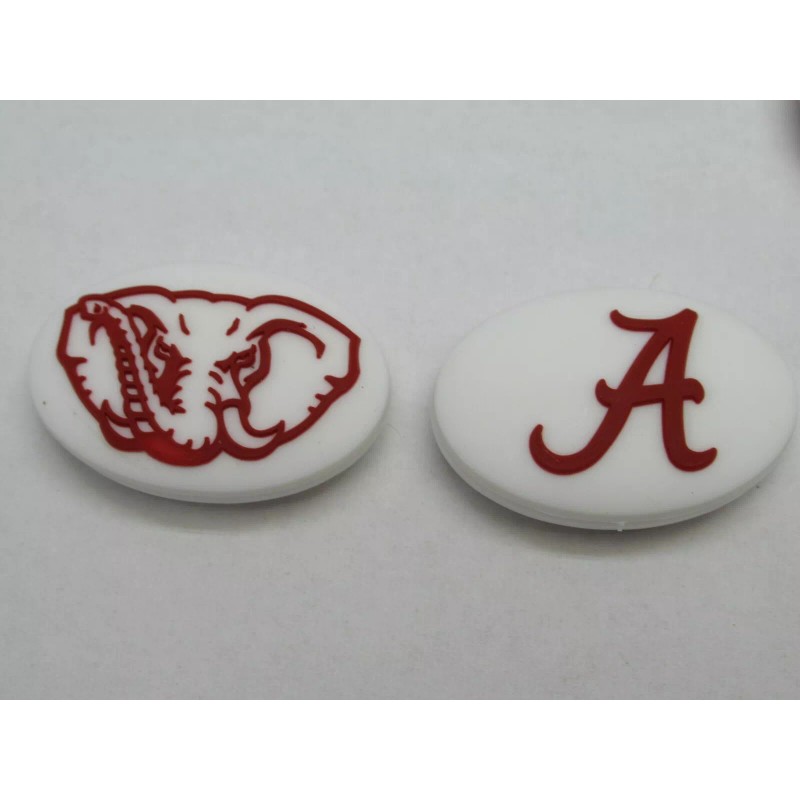 Unbranded *NEW* 2X "CRIMSON TIDE" MASCOT SILICONE VIBRATION DAMPENERS TENNIS