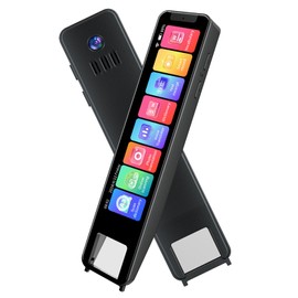 Scan Translator Pen, Online 134 Languages Scan Reader Pen Reading Pen, 4 Inch Touchscreen Translation Device, Real Time Scan Reader Pen, Offline Scan Translation for 10 Languages (Black)
