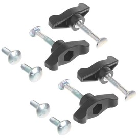Lawn Mower Handle Knobs Nut Bolt, Triangle Handle Fastening SLawn Mower Handle Knobs Nut Boltcrew Set, Handle Wing Nut for Honda Lawn Mower & Other Lawn Mower Machine Accessories Supplies, 4 Pack