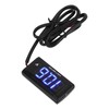 Universal LCD Motorcycle Voltmeter Ultra Thin Waterproof Voltmeter with Left