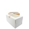 White/Brown Bakery Cupcake Box with Display Window & Cupcake Insert
