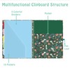 HAUTOCO Clipboard Folder with Replaceable Lined Notepad, Spiral Clipboard A4