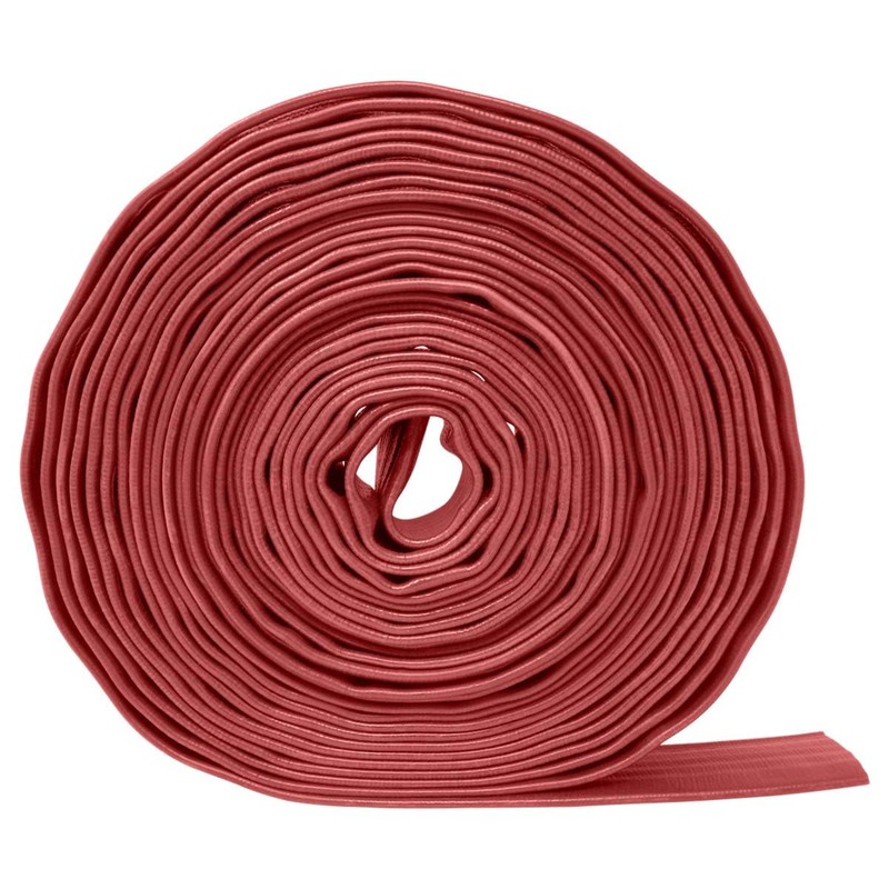Gloxco 4" Red Heavy Duty Lay Flat Hose for Discharge