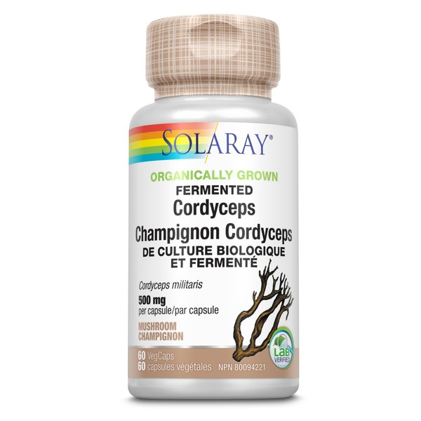 Solaray Fermented Cordyceps Mushroom 500mg 60 Capsules