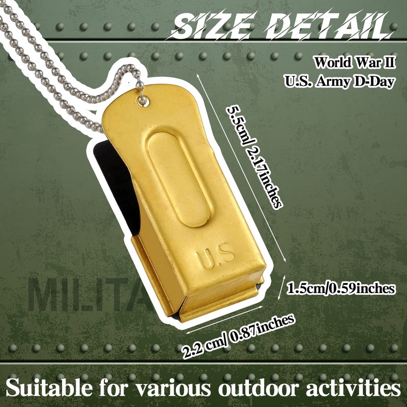 Jenaai 3 Pieces Brass Pet Training Clicker Dog Necklace Signaling