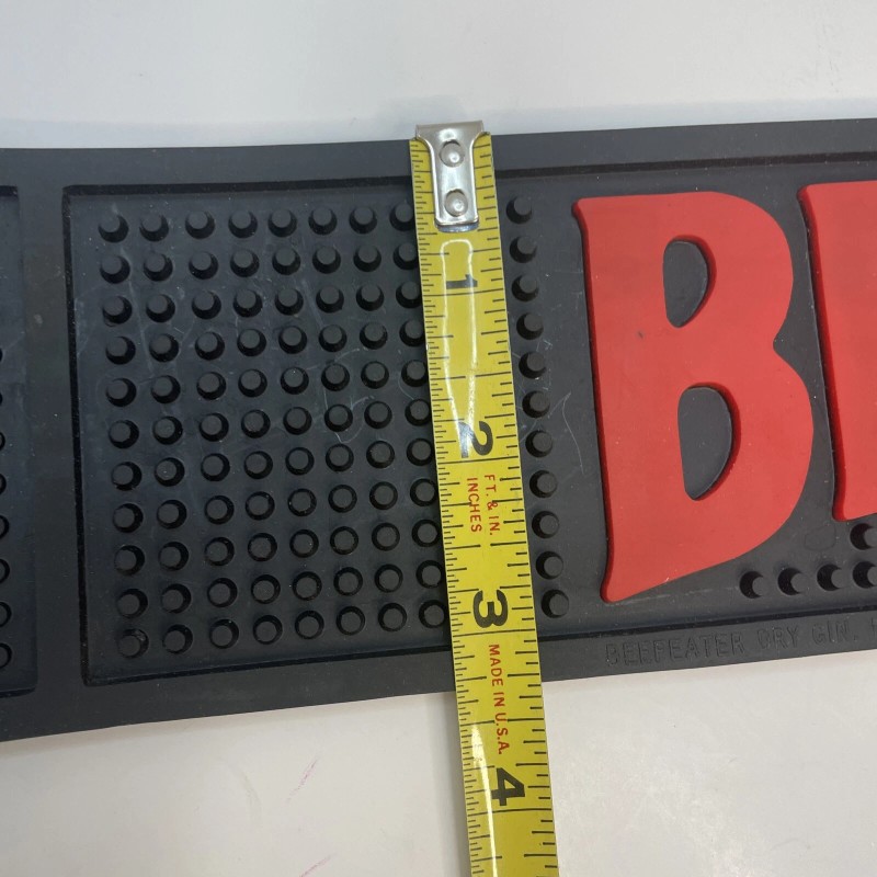 Beefeater Gin New Black Rubber Bar Mat Drip Spill Guard