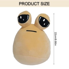 ZOOMPIL Alien Plush Toy, 22 cm Kawaii Alien Tiered Feed, Plush Doll Alien for Home Bedroom Decoration, Gift for Boys Girls Fans
