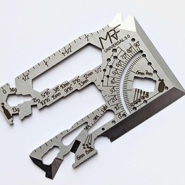 MRF Card Multitools Universal 3.0 Card Multitool Credit– 60-in-1 EDC Wallet Tool – Hardened 440C Steel – Made in Ukraine & Combat-Tested – For Repairs, Outdoors, Travel