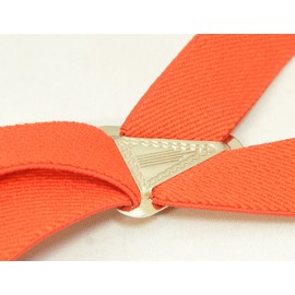 KASAJIMA Suspenders, 0.8 inch (21 mm), X Shape, Unisex, Moderate Width, Easy to Install, red