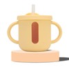 Silicone Sippy Cups Double Handles Lightweight Toddler Training Cup with