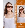 JM Fully Magnified Reader Sunglasses Women with Spring Hinge, Trendy