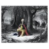 PRESIDENT GEORGE WASHINGTON IN PRAYER AT VALLEY FORGE 1777 8X10