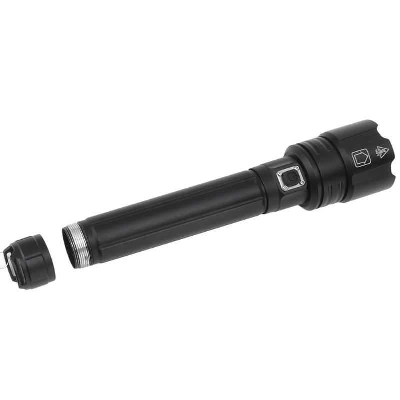 10000LM LED Flashlight USB Rechargeable Portable Adjustable Brightness Waterproof Zoom