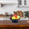 Nattol 9.5-Inch Ceramic Fruits Bowl, Decorative Serving Plate, Centerpiece Fruits