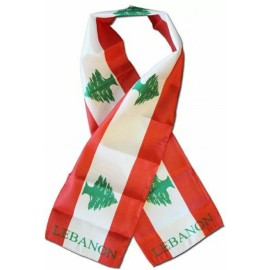 RFCO Lebanon Flag Print Scarf *NEW* One-Size-Fits-