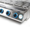 OCASAMI 6-Burner Stainless Steel Gas Grill with Electronic Ignition &