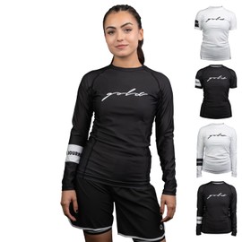 Gold BJJ Foundation Women's Rash Guard - No-Gi and Gi Jiu Jitsu Rashguard for Women, Black (Long Sleeve), XX-Large