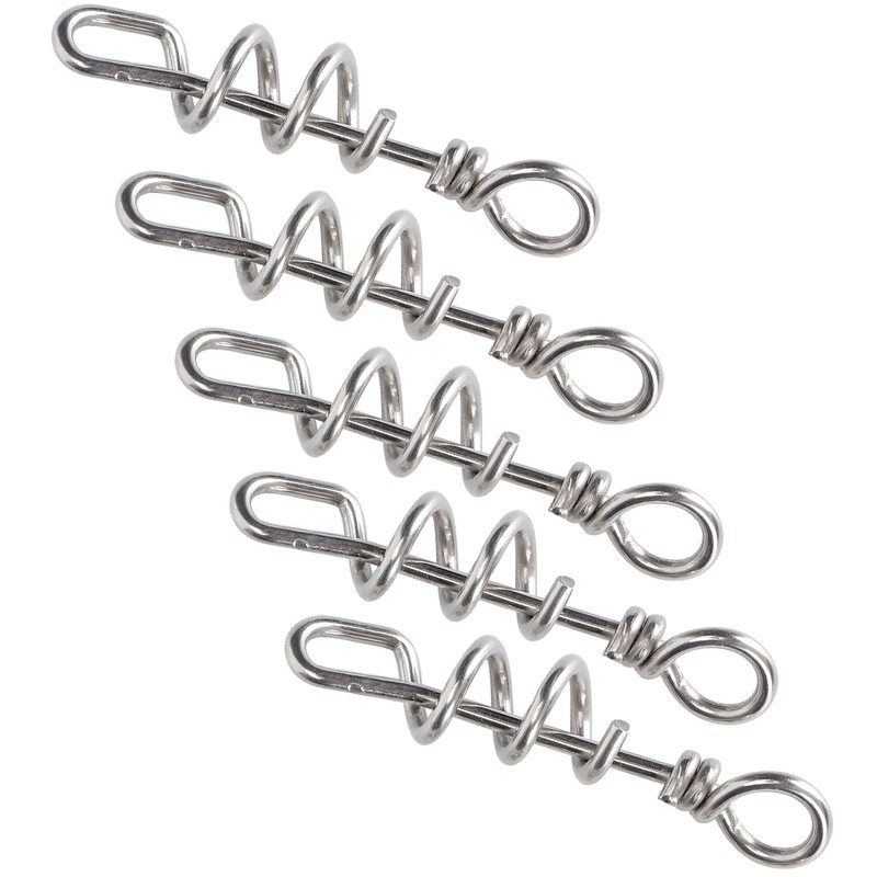 5 Pcs Bird Parrots Foot Ring Buckle Stainless Steel Foot