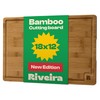 Riveira Brown Bamboo Wood Cutting Board – Gourmet Bamboo Grandeur: