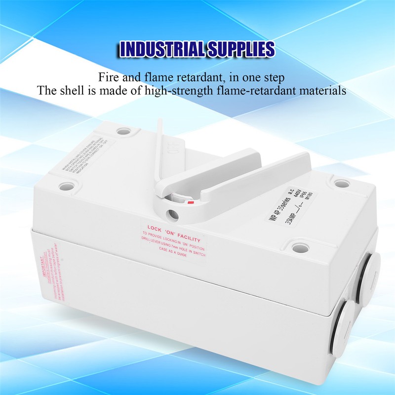 Waterproof Isolation Switch 3‑Phase 4‑Stage Dustproof Manual Industrial SuppliesCF-4P35A