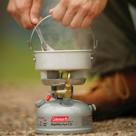Coleman Naphtha Fuel Camping Stove, Compact 1-Burner Camp Stove, 9500 BTUs