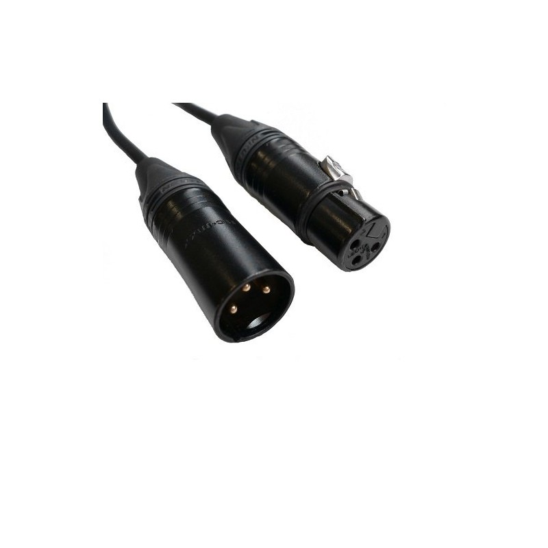 CANARE XLRケーブル マイクケーブル ノイトリックコネクター 黒色 3ｍ EC03-B/黒