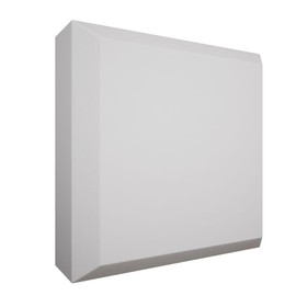 3 1/2"W x 3 1/2"H x 7/8"P Americraft Solid Paint Grade Wood Standard Smooth Rosette with Beveled Edge, Primed Pine