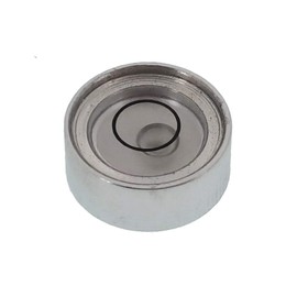 Mini Metal universal horizontal bubble water level level level level balance bubble level round 20x10mm (silvery white）