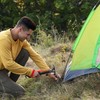 AYMQC Tent Hammer Lightweight Aluminium Camping Hammer with Hook Multifunctional