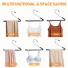 12 Pack 14.4In Pants Hangers Open Ended Heavy Duty Metal
