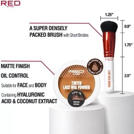 Red by Kiss Set Red By Kiss Lace Brush Y Lace Tinted Powder (juego Marró