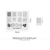 Rolabling Nail Stamping Plate Summer Theme Cute Stamp Plate for