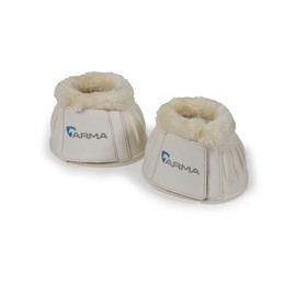 Shires ARMA Fleece Over Reach Boots - White Extra Full