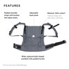 Stokke Limas Carrier Flex, Grey Melange - Full-Buckle Baby Carrier