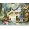 Richard Sellmer Verlag Nostalgischer Adventskalender/Weihnachtskalender mit Bildern und Glimmer Seht