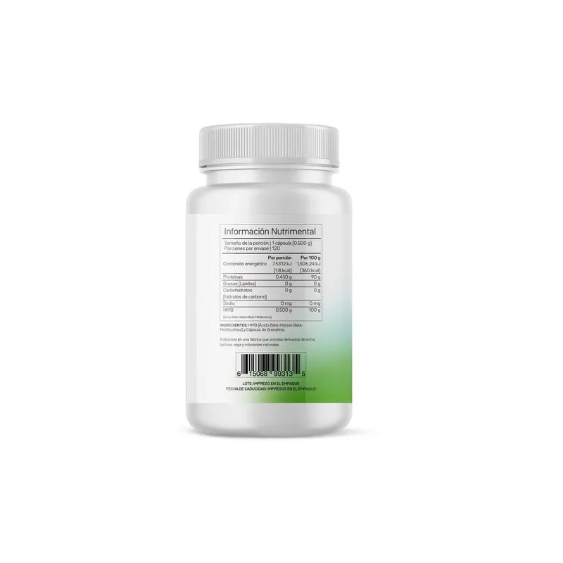Hmb Suplemento Primetech 120 Cáps Con 500 Mg