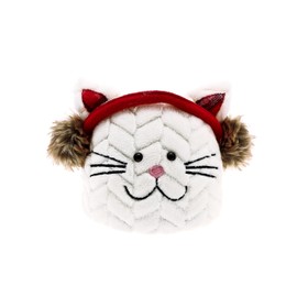 Pavilion - Cinnamon Cat - 6.5" Decorative Door Stopper Plaid Holiday Christmas Home Decor Feline Kitty Kitten Lover Gift Present