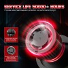 CHUSYYRAY 2x 7 Inch GLASS Round Headlight Housing & 2x