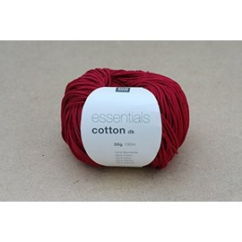 Rico Design Essentials Cotton DK Cherry, 100%, 8 x 8 x 6 cm