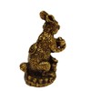 Purpledip Rare Miniature Brass Figurine Bunny Rabbit: Collectible Statue With